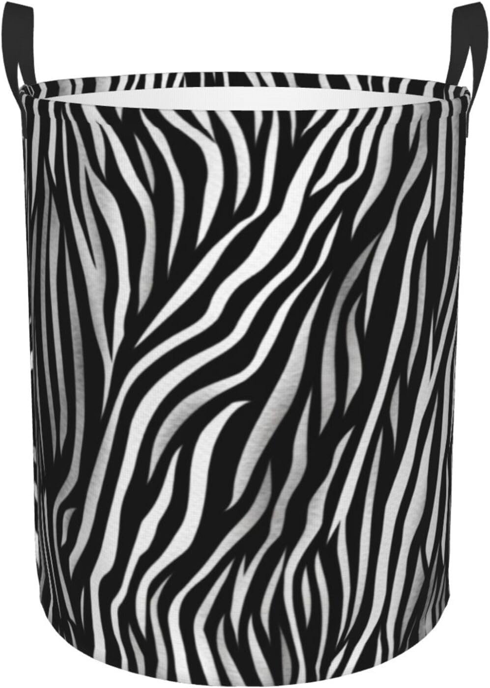 Small Zebra Print Waterproof Foldable Laundry Hamper
