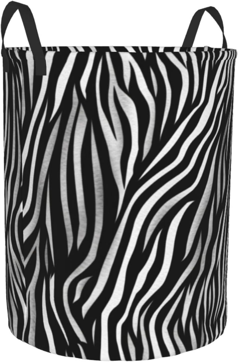 Small Zebra Print Waterproof Foldable Laundry Hamper - Image 2