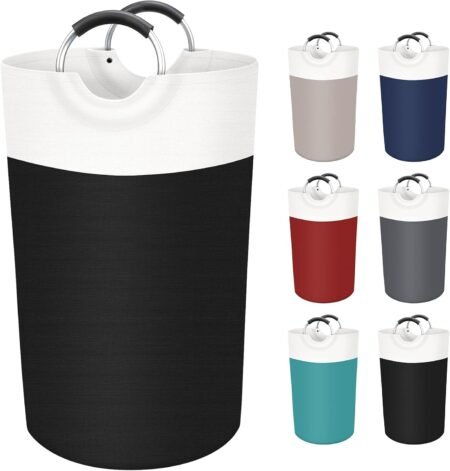 90L Freestanding Collapsible Laundry Hamper Black