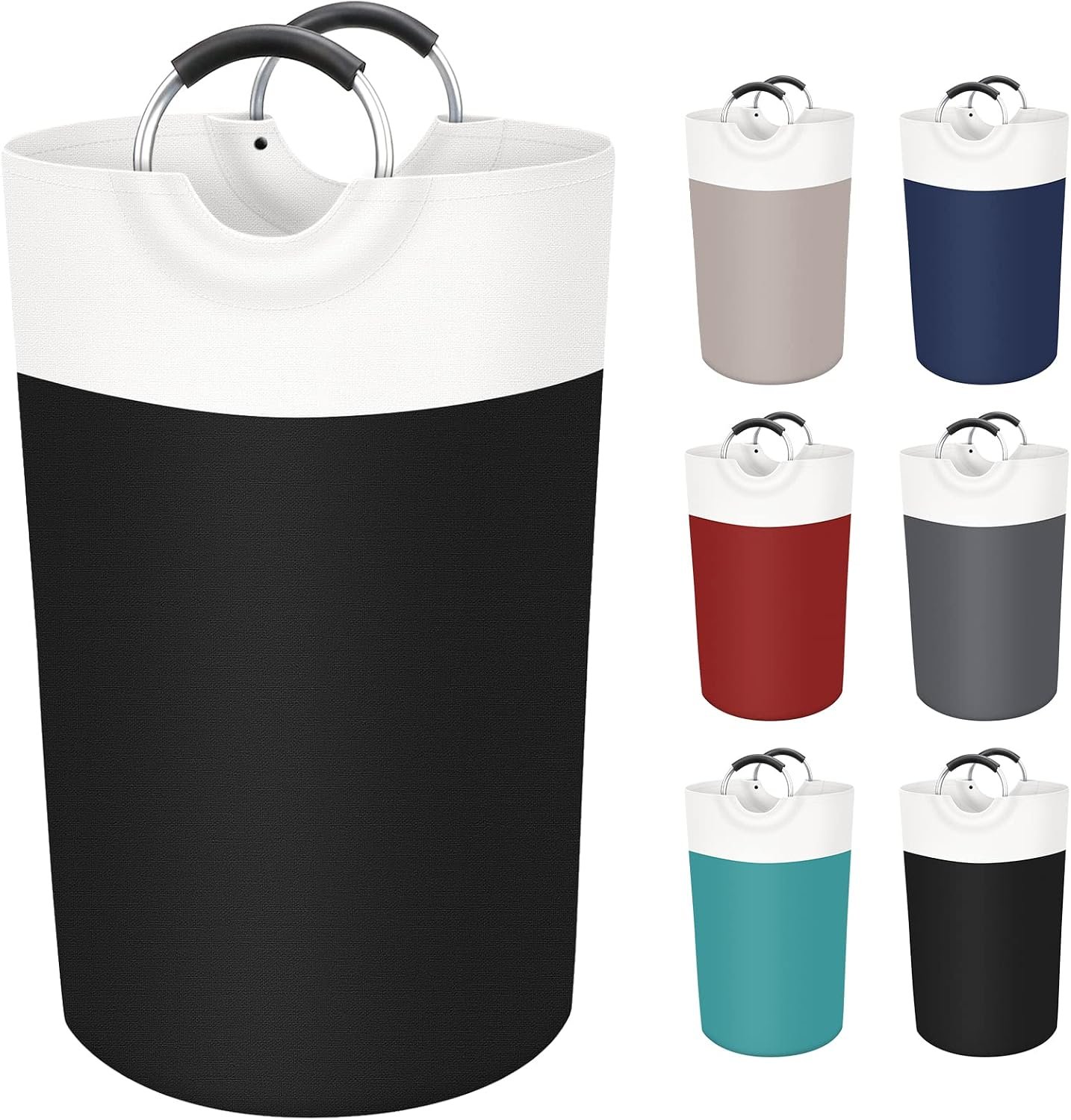 90L Freestanding Collapsible Laundry Hamper Black