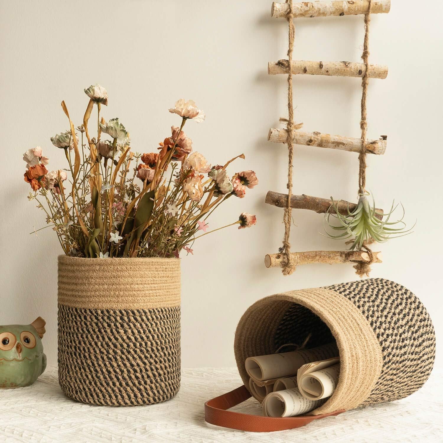 Jute Rope Hanging Basket - Image 2